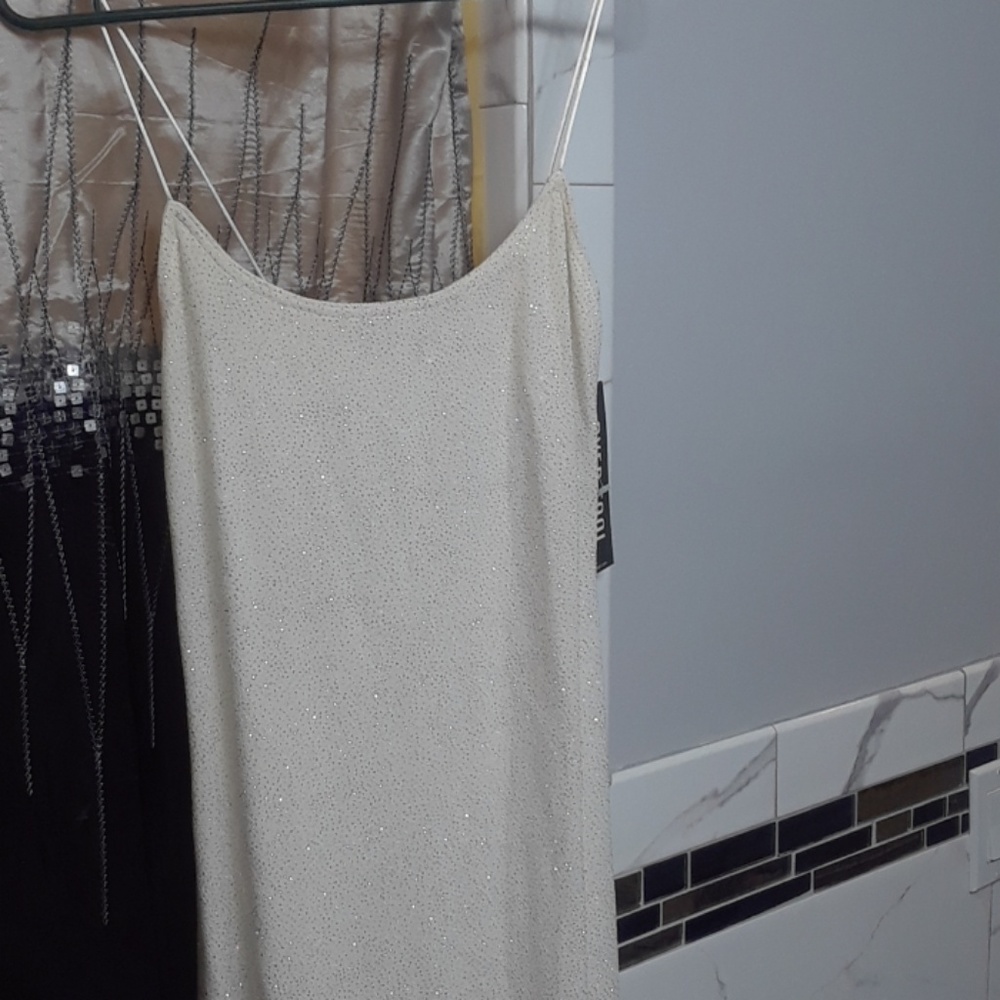 Sparkly White Formal Dress